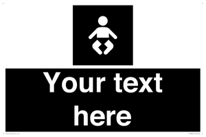 Custom information: black panel baby change